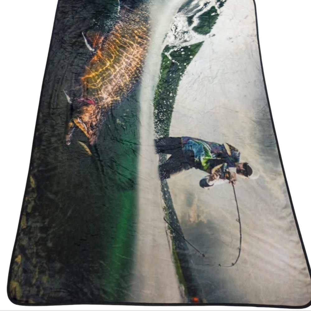 Fisherman Fleece Throw Blanket 50x60
